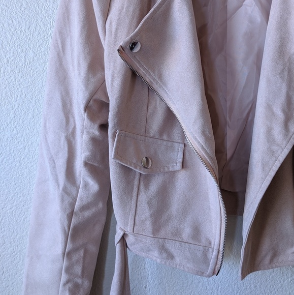 MISSGUIDED Suede Biker Jacket - Picture 3 of 3